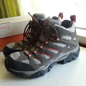 Merrell Women Moab Mid Hiking Shoes Size 9.5